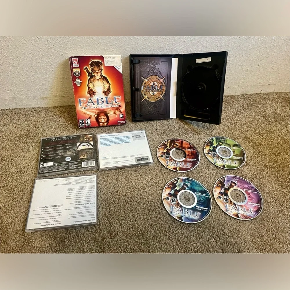 Fable: The Lost Chapters Complete 4 Disc, Tomb Raider 2 + Windows PC Game Bundle